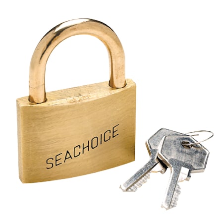 Seachoice 1-1/4" Keyed-Alike Solid Brass Padlocks (3 Per Card) 37301